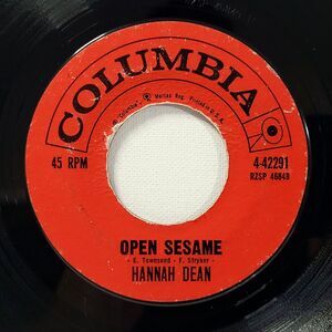 Hannah Dean 45 Open Sesame / Without Your Love on Columbia VG R&B Soul
